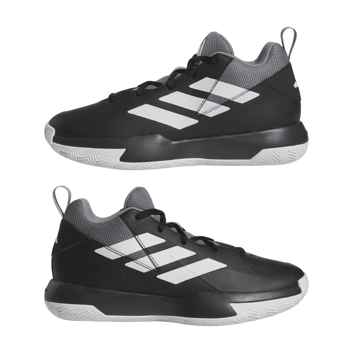 adidas Cross 'Em Up Select Core Black Cloud White Grey Three (GS)