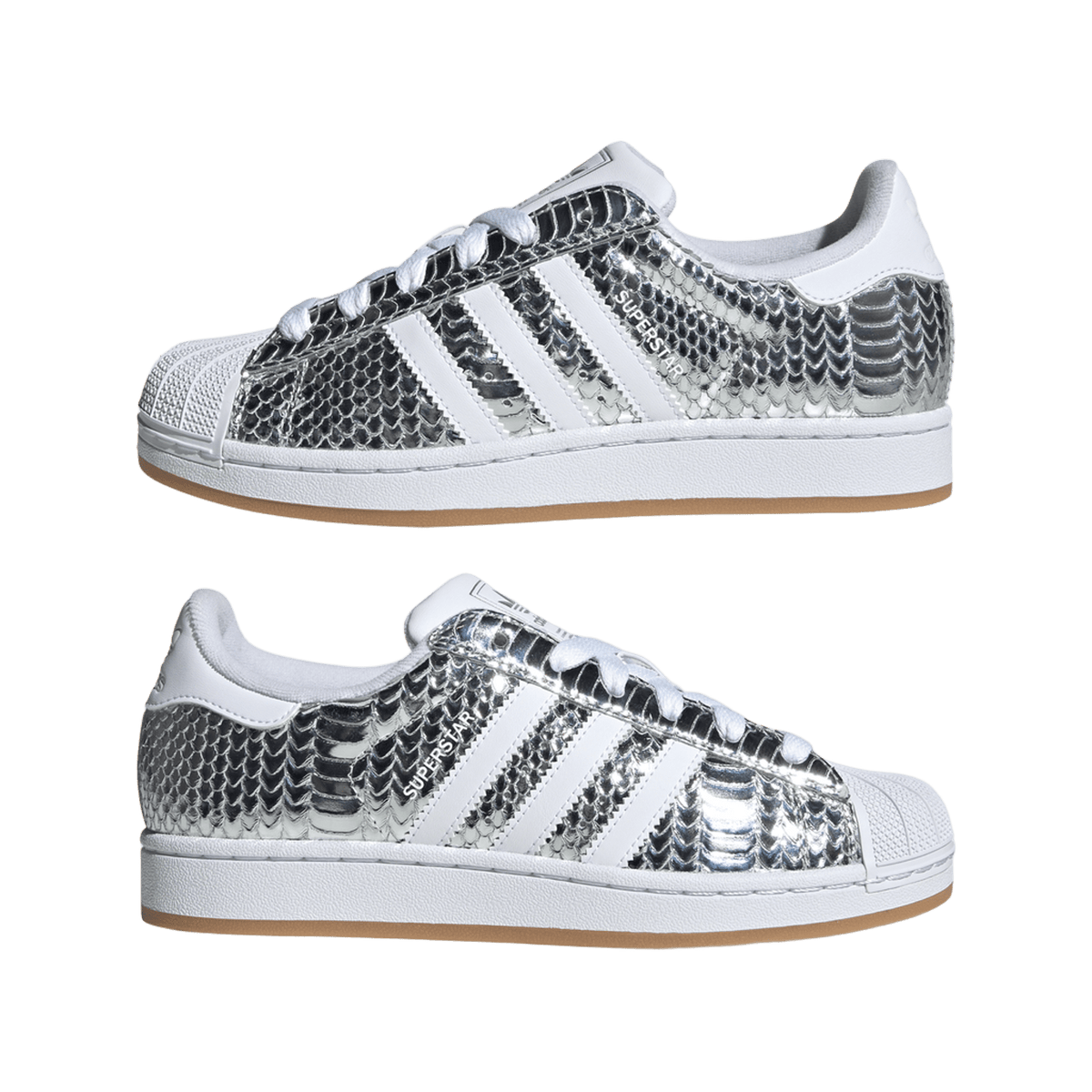 adidas Superstar II Patent Snakeskin Silver Metallic (Women's)