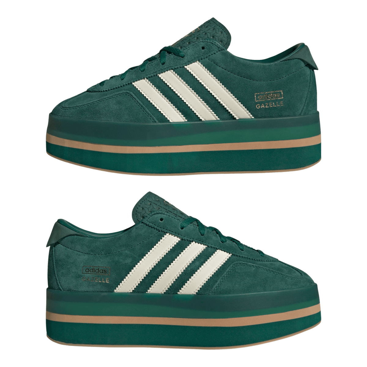 adidas Gazelle Stack Collegiate Green Cream White (Women's)