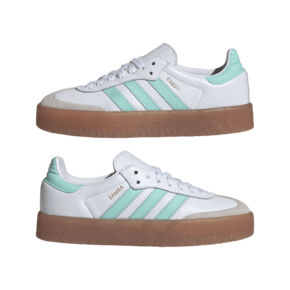 adidas Sambae Cloud White Clear Mint Gold Metallic (GS)