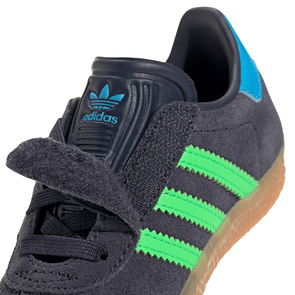 adidas Gazelle Comfort Closure Shadow Navy Screaming Green (TD)