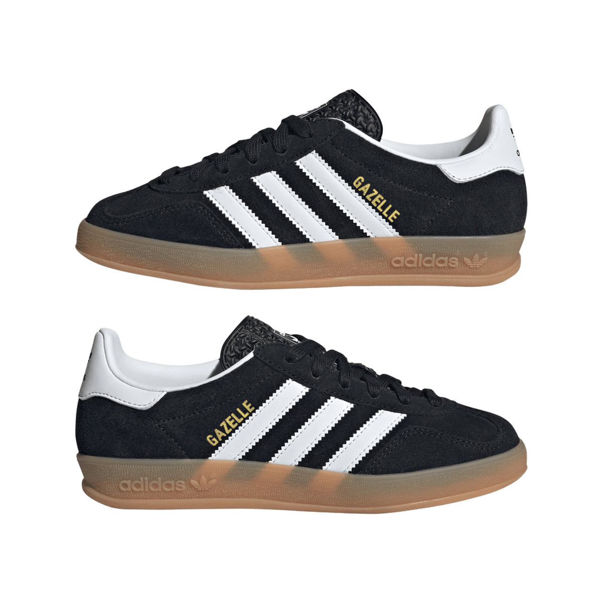 adidas Gazelle Indoor Core Black Cloud White Gum (GS)