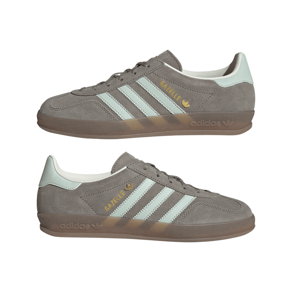 adidas Gazelle Indoor Silver Pebble Linen Green (Women's)