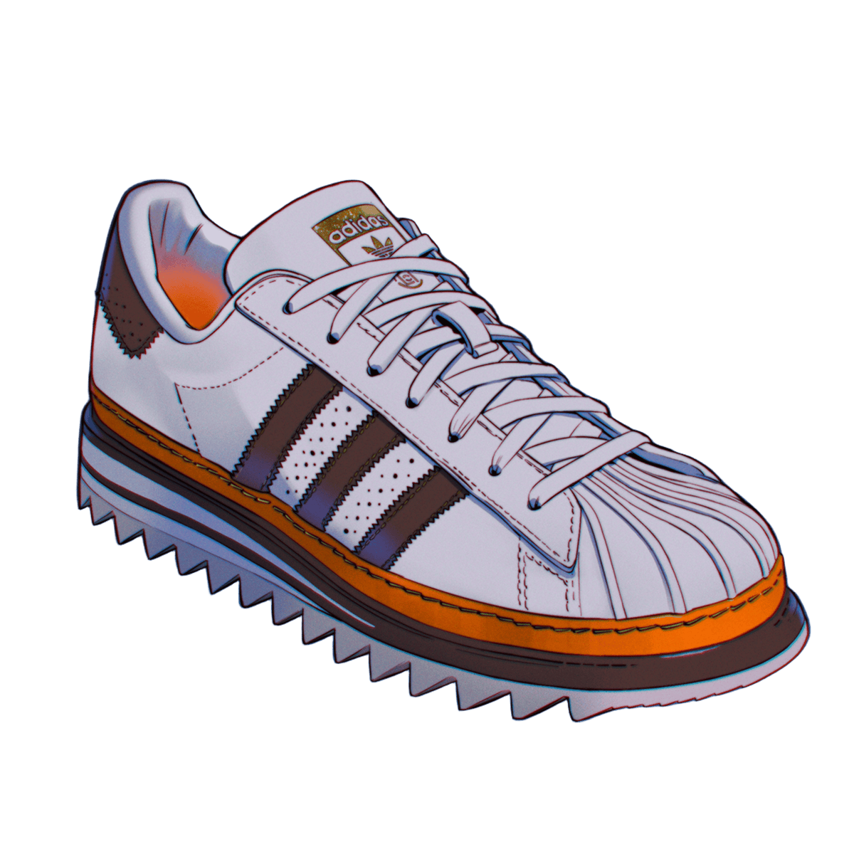 adidas Superstar CLOT by Edison Chen White Coffee