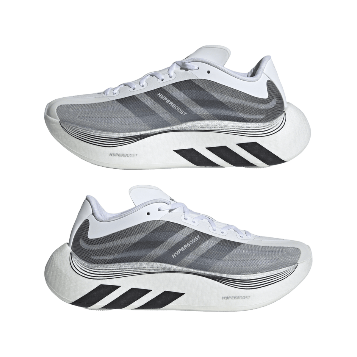 adidas Hyper Boost Euphoria LT Black White Silver Metallic