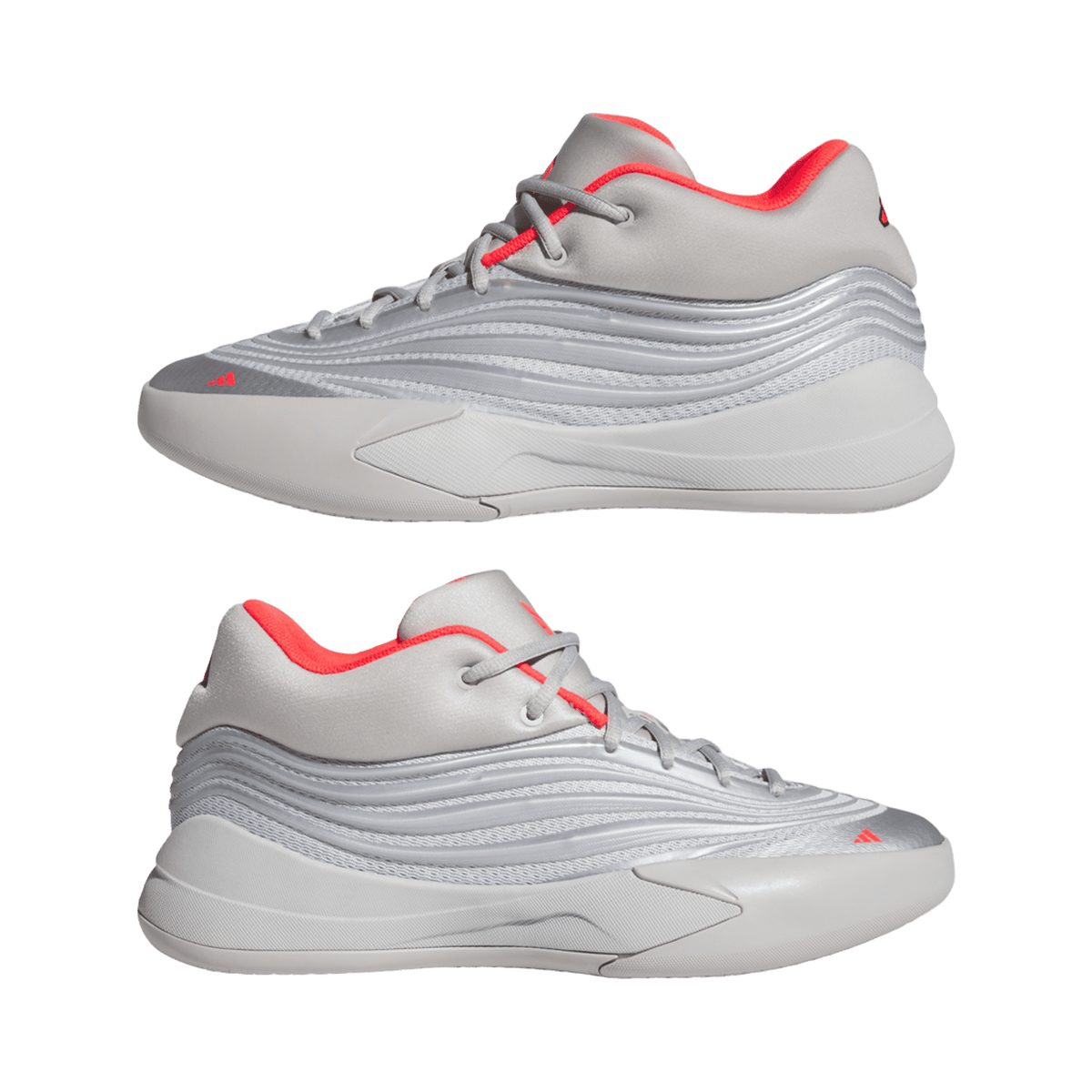 adidas Dame 10 Silver Metallic Lucid Red