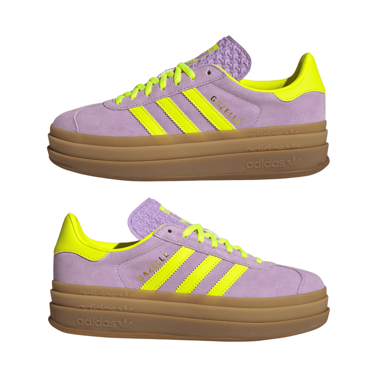adidas Gazelle Bold Powder Plum Solar Yellow (Women's)