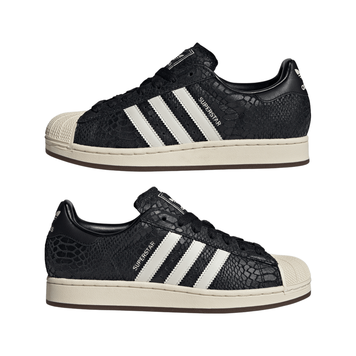 adidas Superstar II Black Croc Cream White