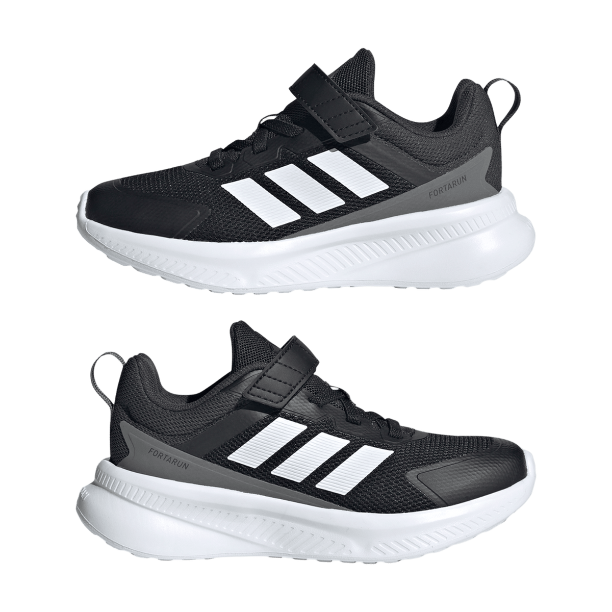 adidas Fortarun 4.0 Core Black Cloud White Carbon (PS)