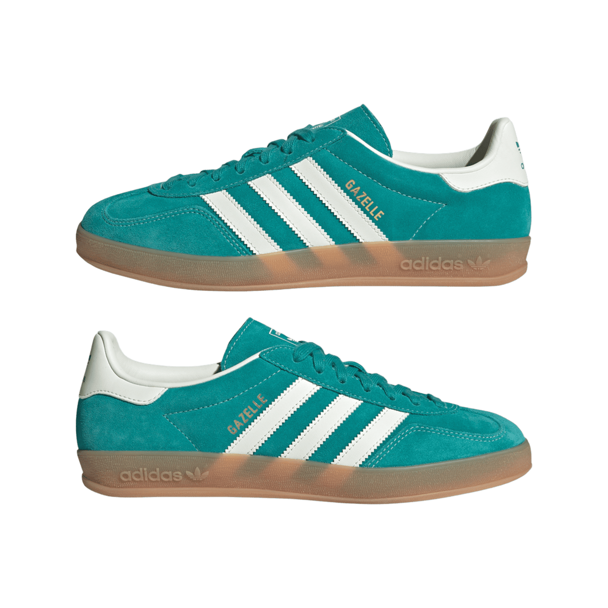 adidas Gazelle Indoor Pure Teal Off White Gold Metallic