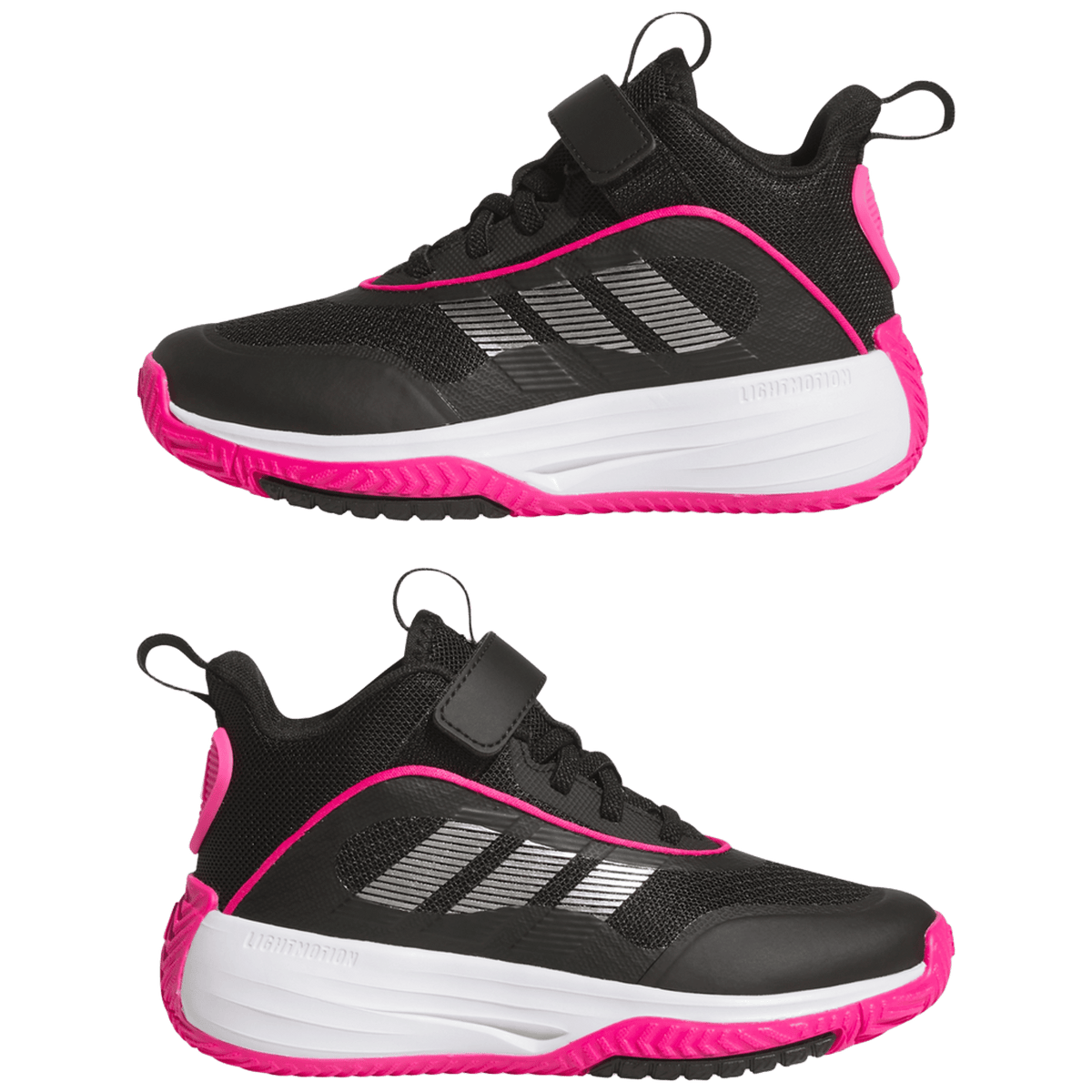 adidas Ownthegame 3.0 Core Black Iron Metallic Shock Pink (GS)