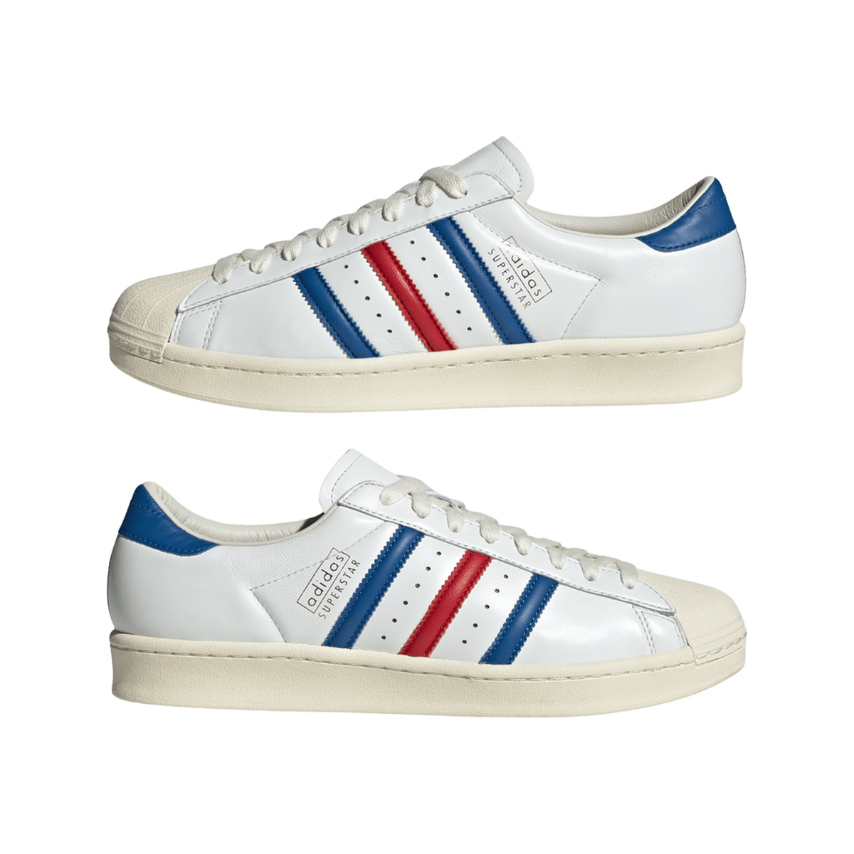 adidas Superstar Vintage White Blue Better Scarlet Made in Germany