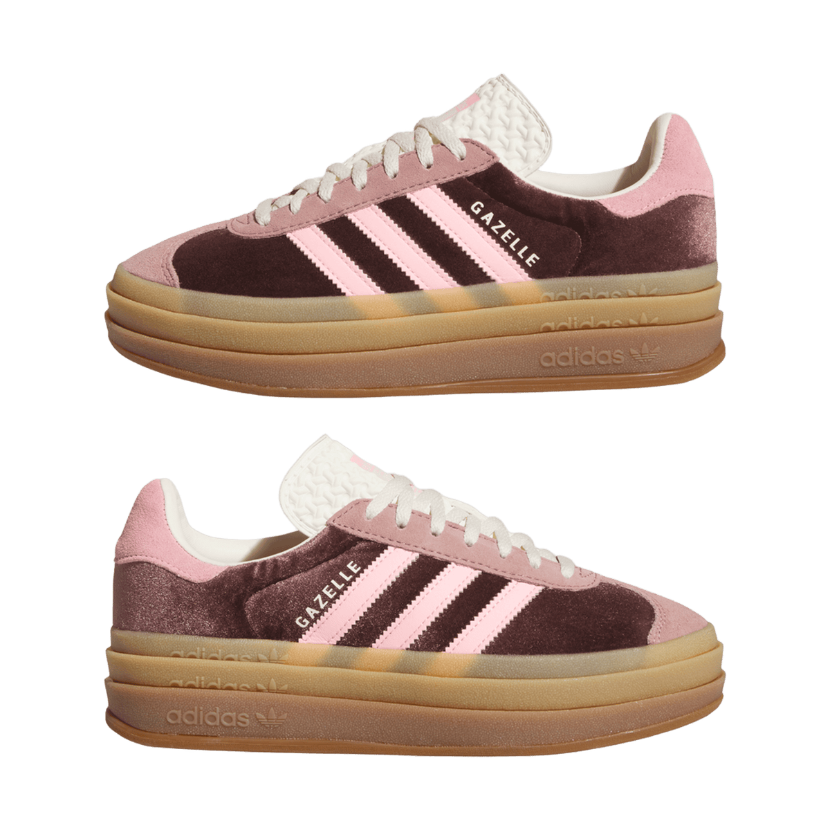 adidas Gazelle Bold Shadow Brown Warm Clay Glow Pink (Women's)