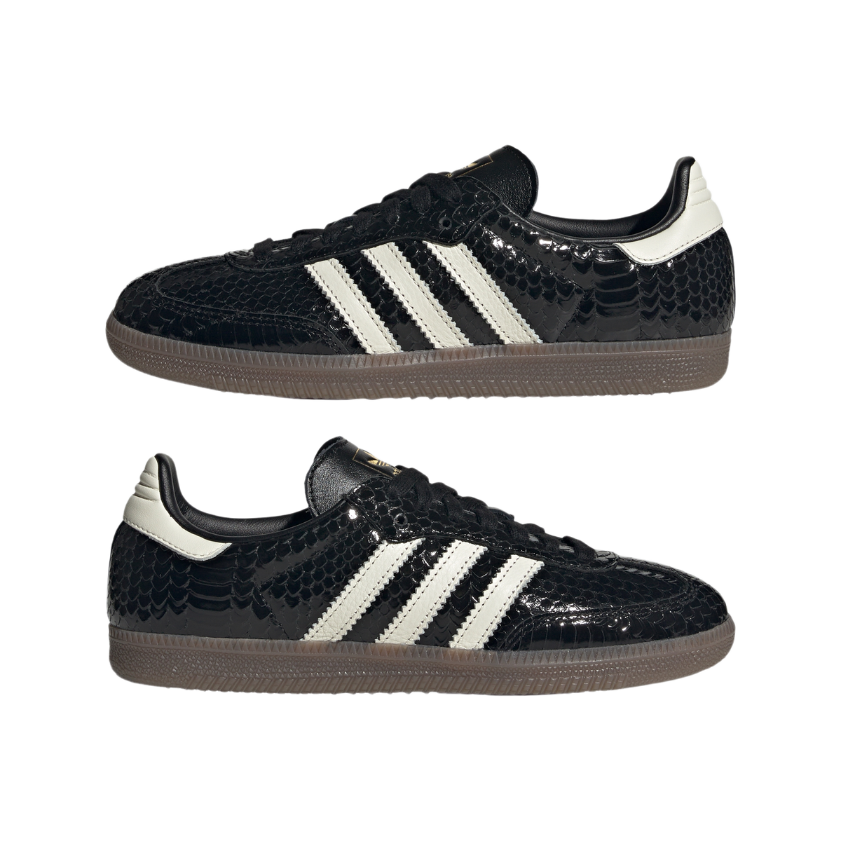 adidas Samba OG Patent Snakeskin Black Off White (Women's)