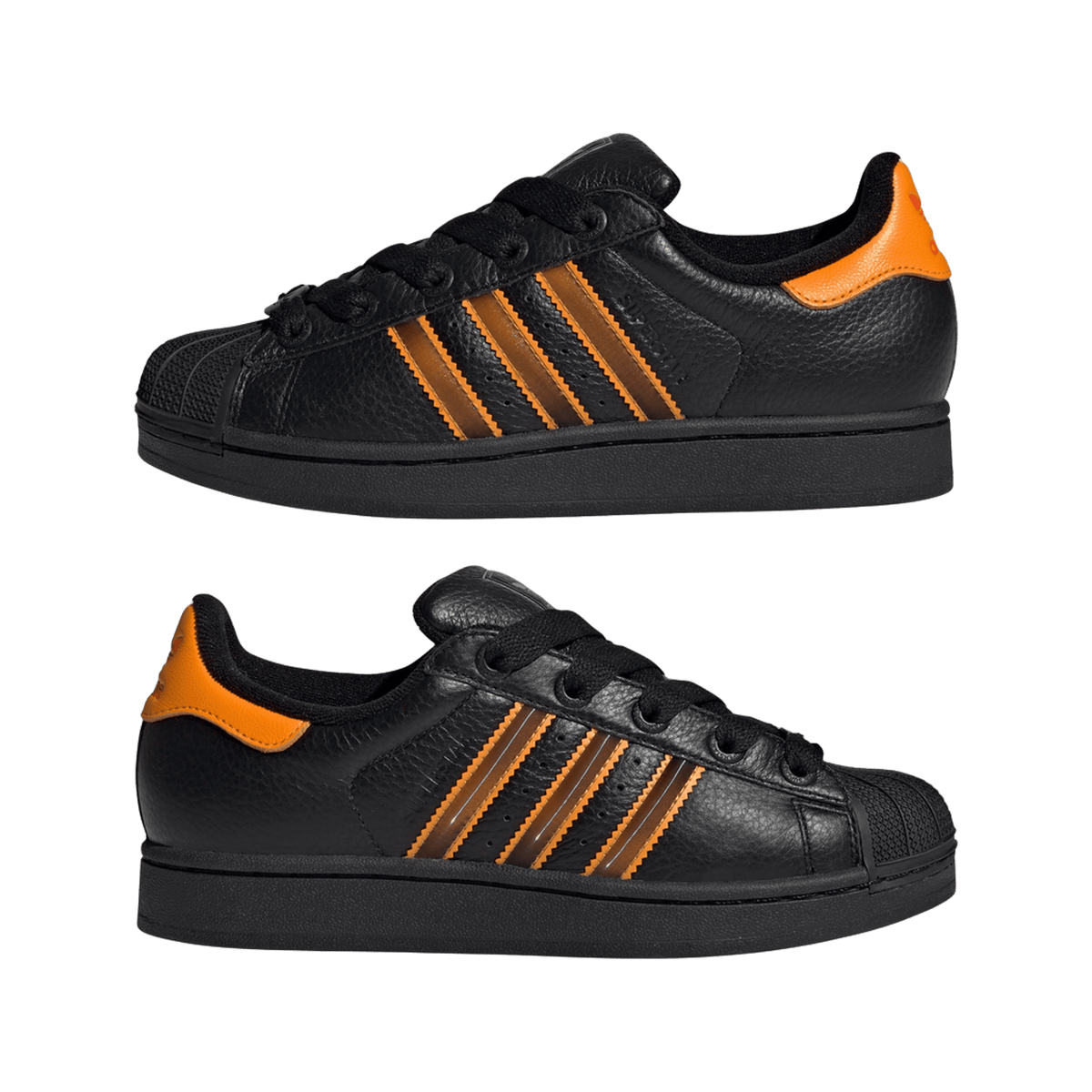 adidas Superstar II Core Black Crew Orange Semi Impact Orange (Women's)