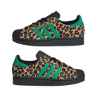 adidas Superstar Black Green Leopard (Women's)