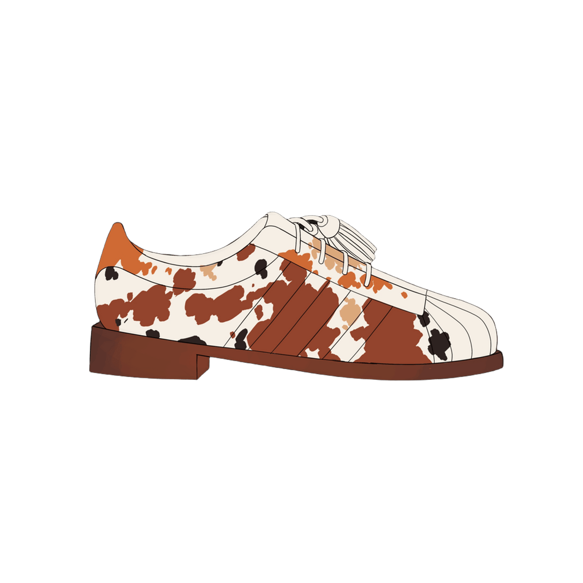 adidas Superstar Dress Shoe CLOT by Edison Chen Cow Print