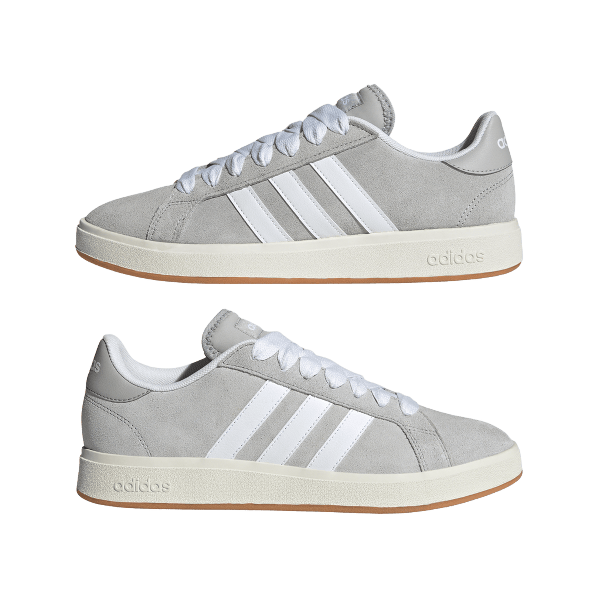 adidas Grand Court Base 00s Grey Two Cloud White Gum