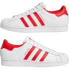 adidas Superstar Cloud White Vivid Red