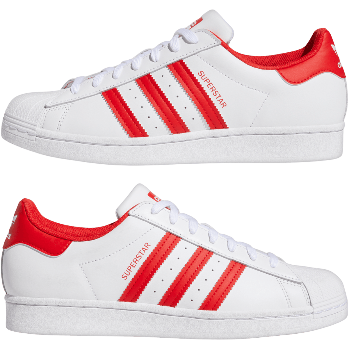 adidas Superstar Cloud White Vivid Red