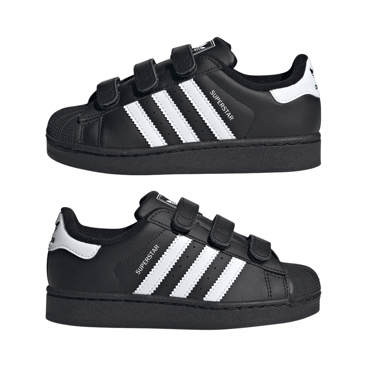 adidas Superstar II Comfort Closure Core Black Cloud White (PS)