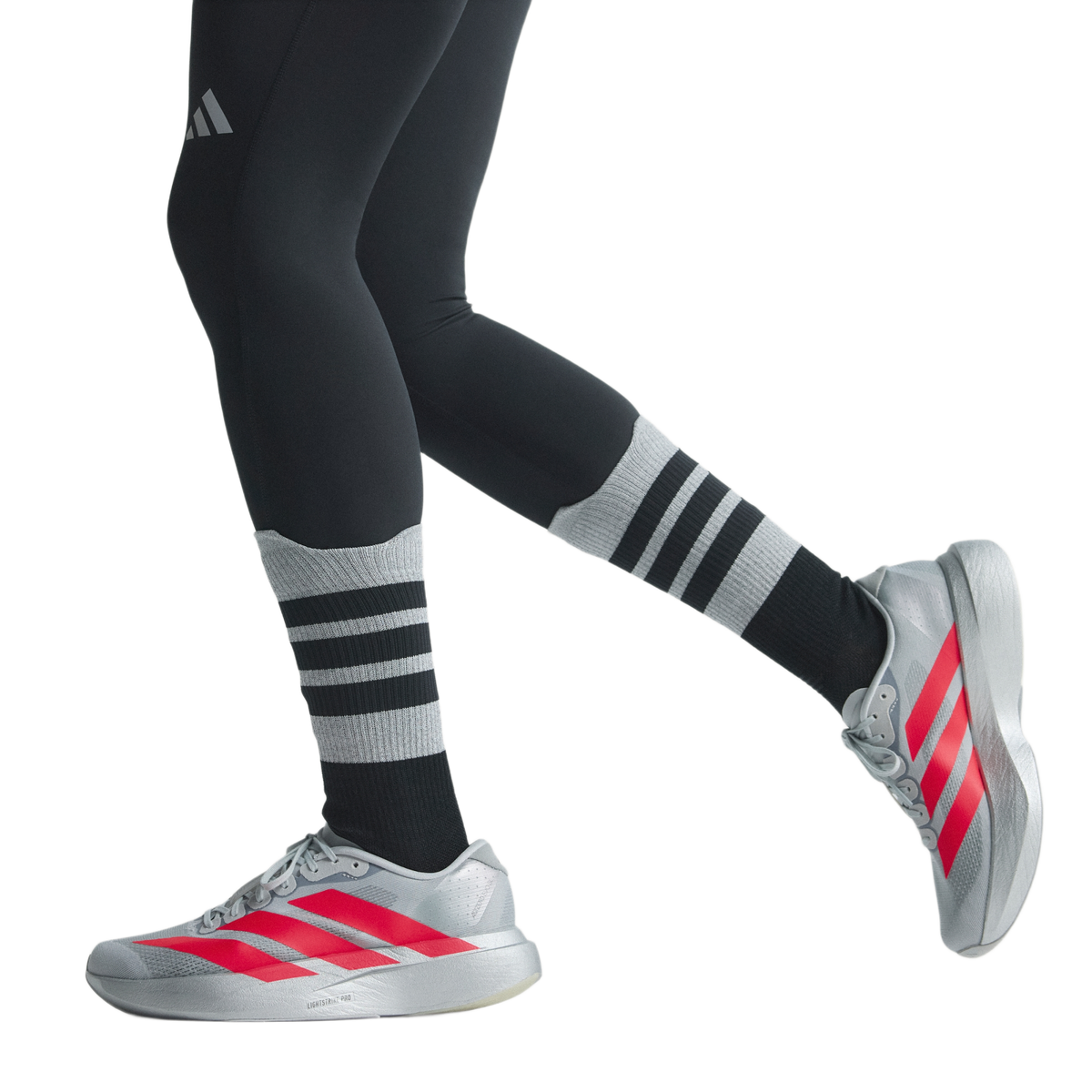 adidas Adizero Evo SL Silver Metallic Lucid Red (Women's)