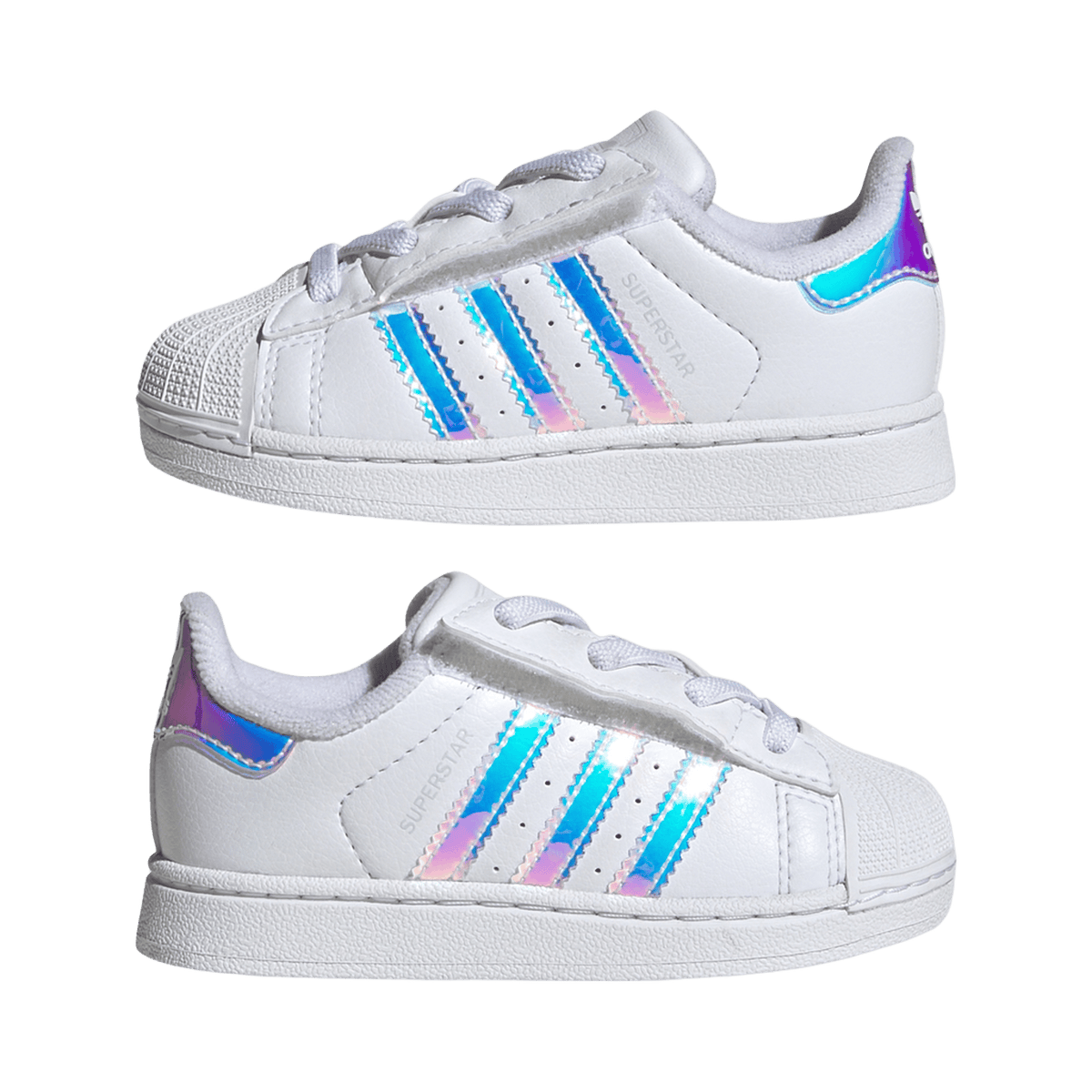 adidas Superstar II Comfort Closure White Iridescent Stripes (TD)