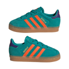 adidas Gazelle Comfort Closure Pure Teal Impact Orange Collegiate Purple (TD)