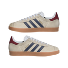 adidas Gazelle Beige Dark Blue Collegiate Burgundy