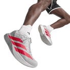 adidas Adizero Evo SL Silver Metallic Lucid Red