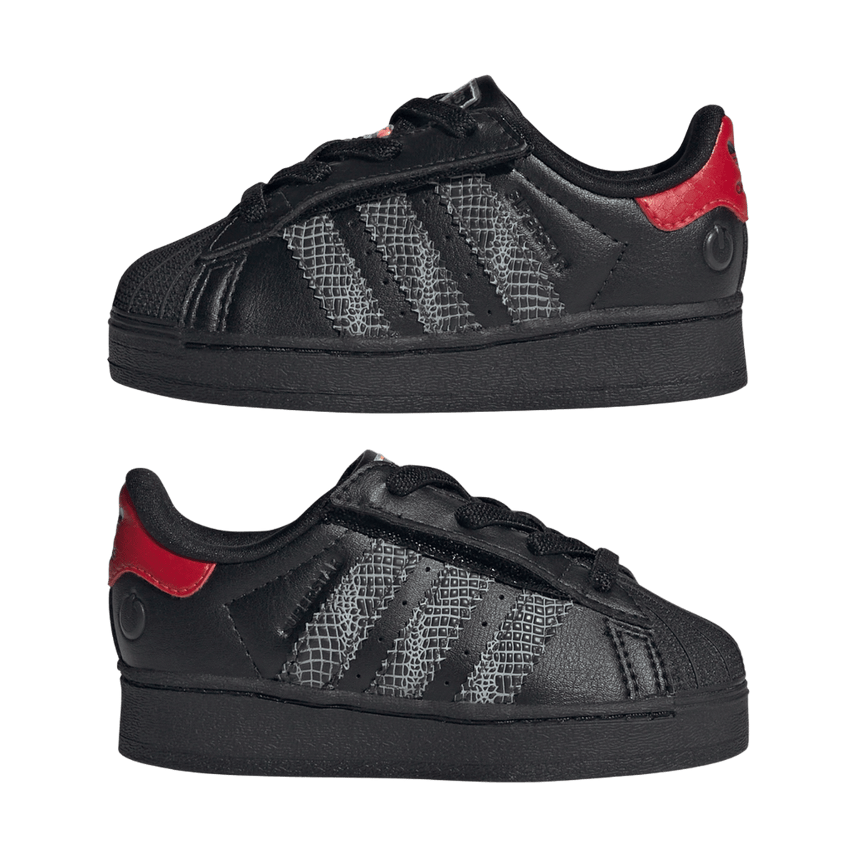 adidas Superstar LED Lights Comfort Closure Core Black Red (TD)