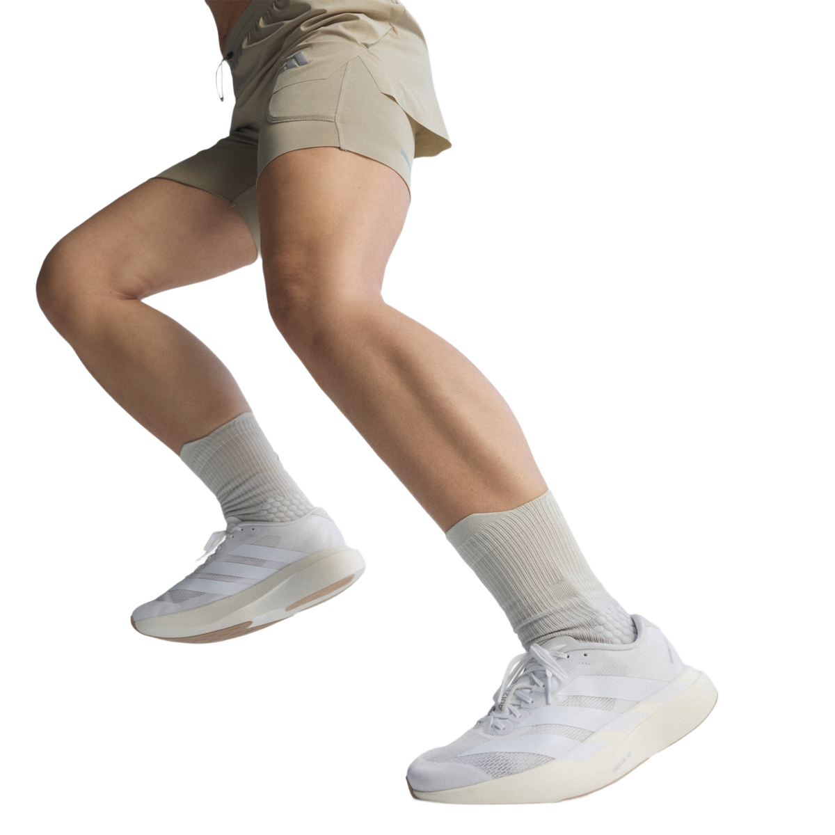 adidas Adizero Evo SL White Warm Sandstone (Women's)