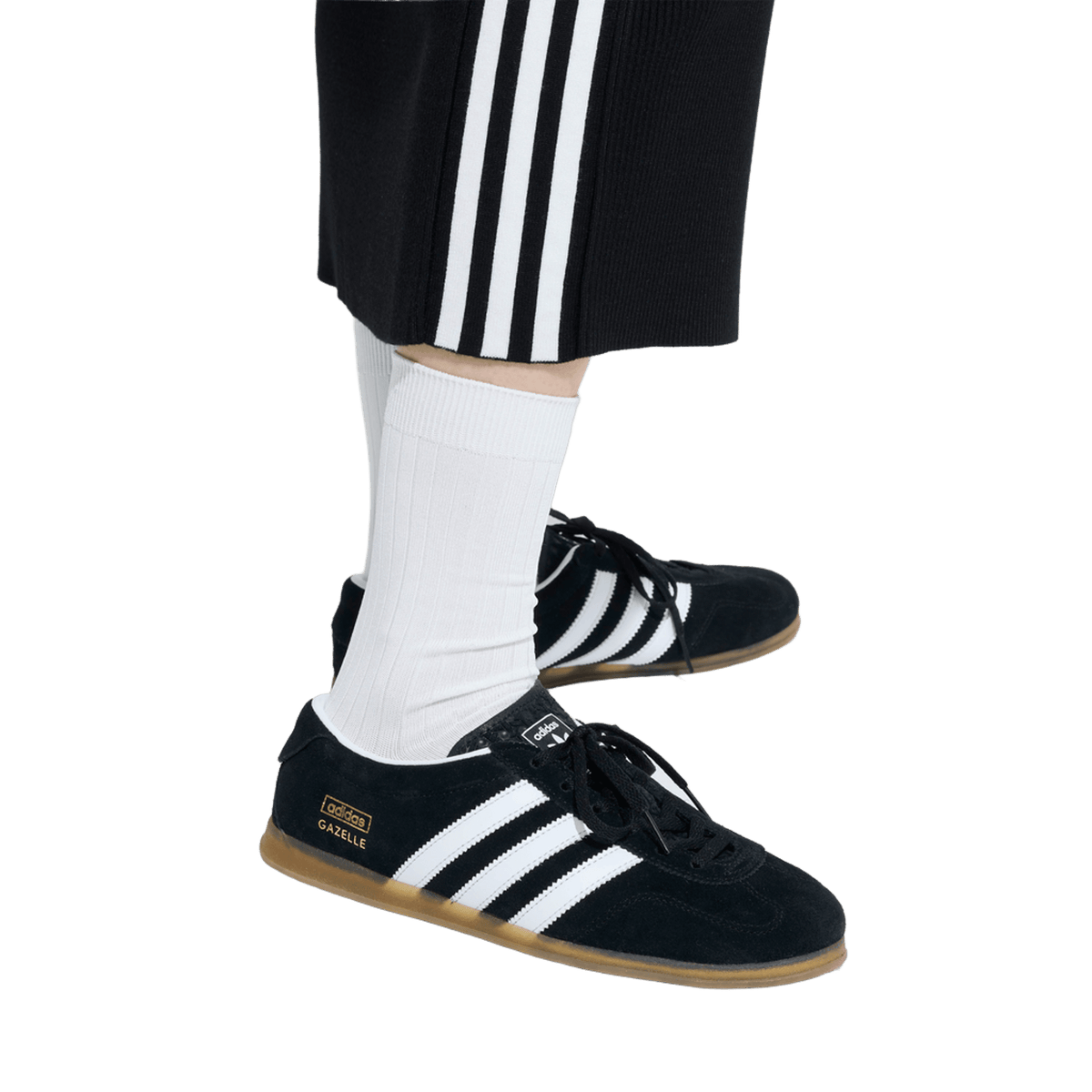 adidas Gazelle Lo Pro Black White Gum (Women's)