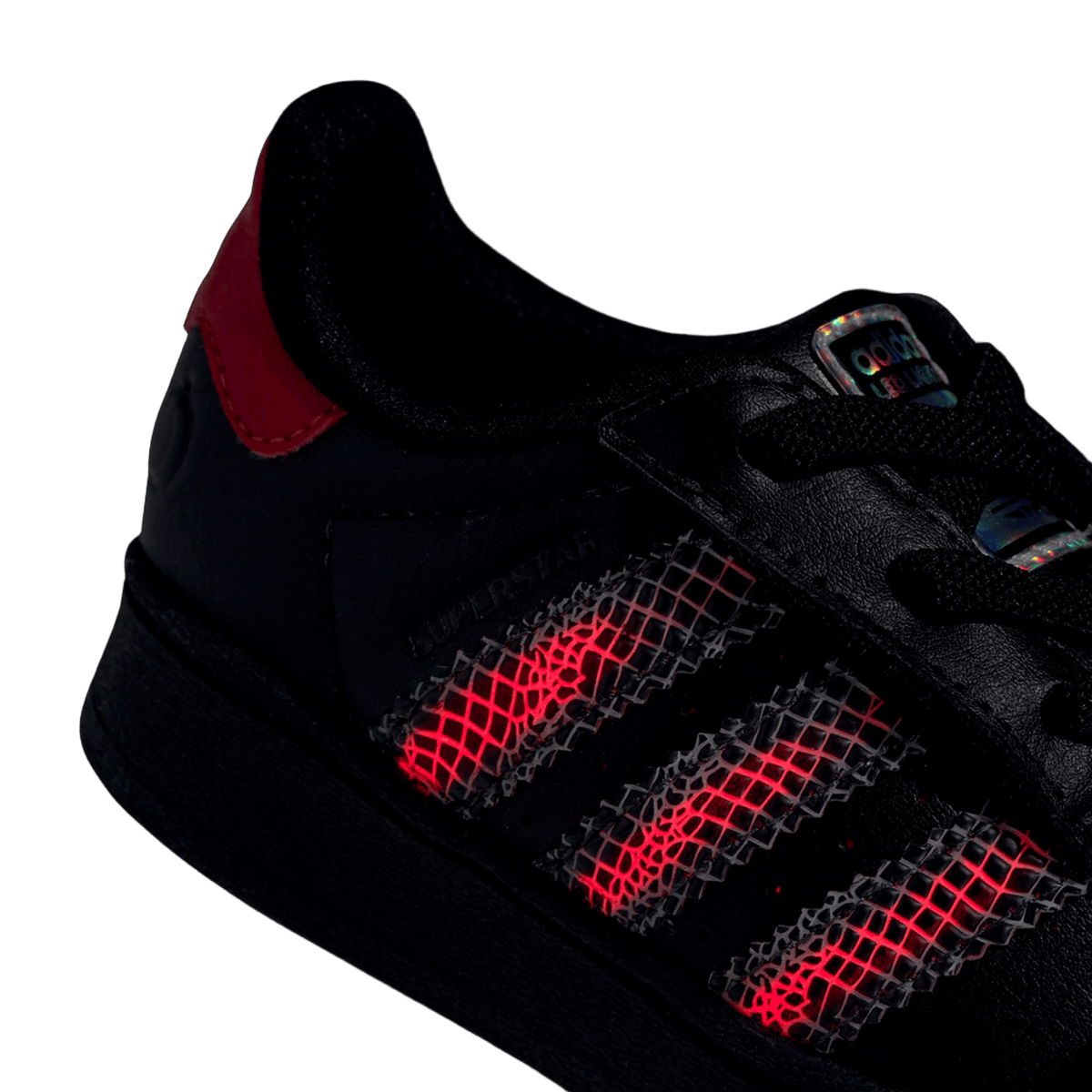 adidas Superstar LED Lights Comfort Closure Core Black Red (TD)