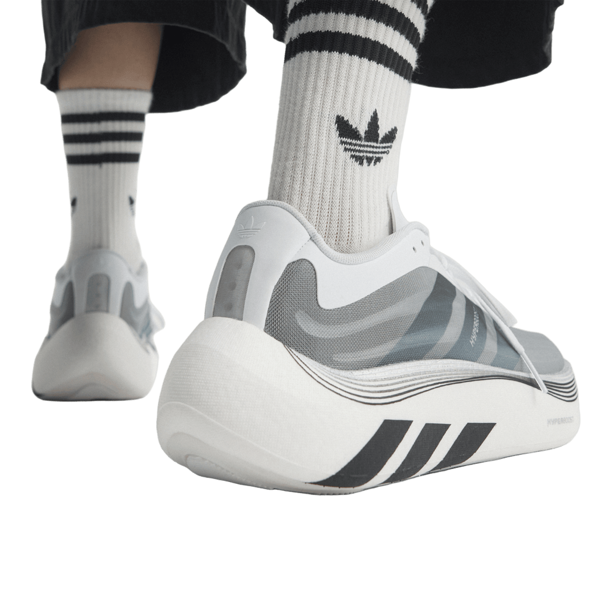 adidas Hyper Boost Euphoria LT Black White Silver Metallic