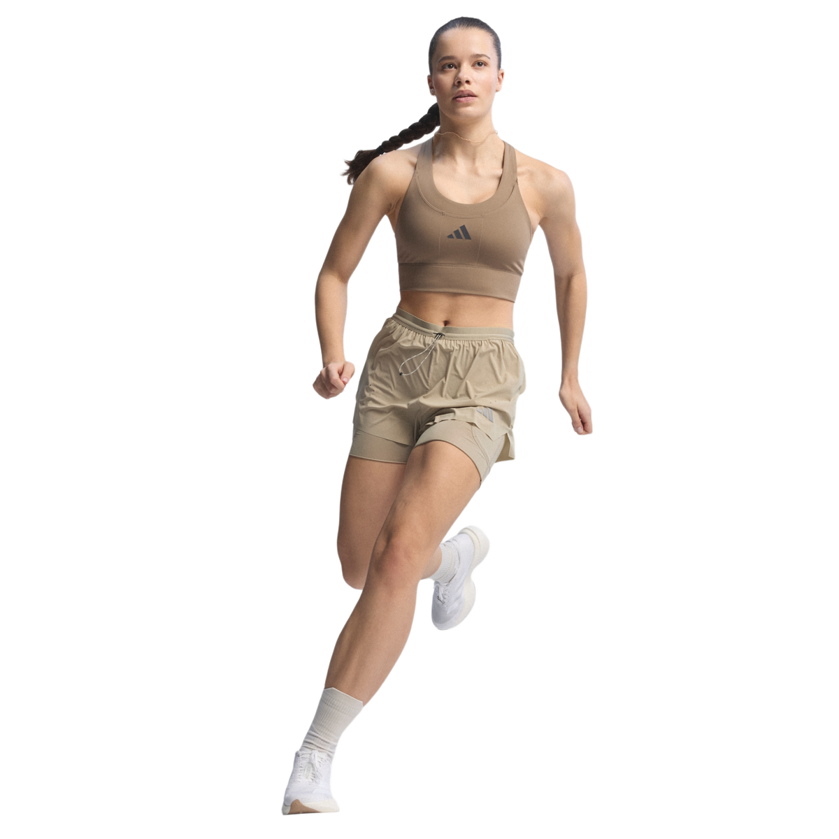 adidas Adizero Evo SL White Warm Sandstone (Women's)