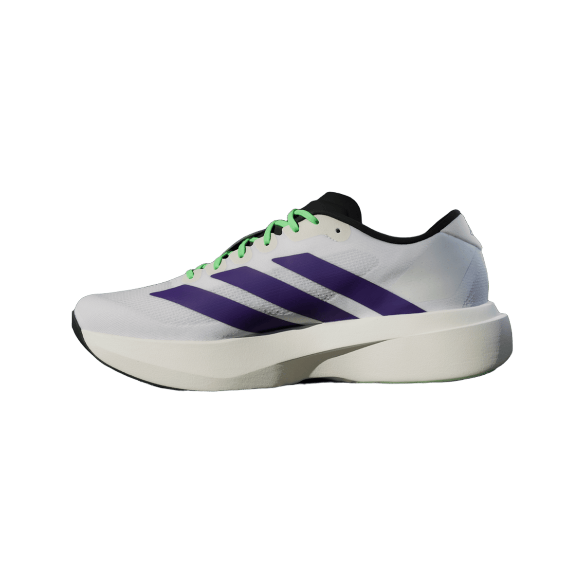 adidas Adizero Evo SL White Purple Lime Burst