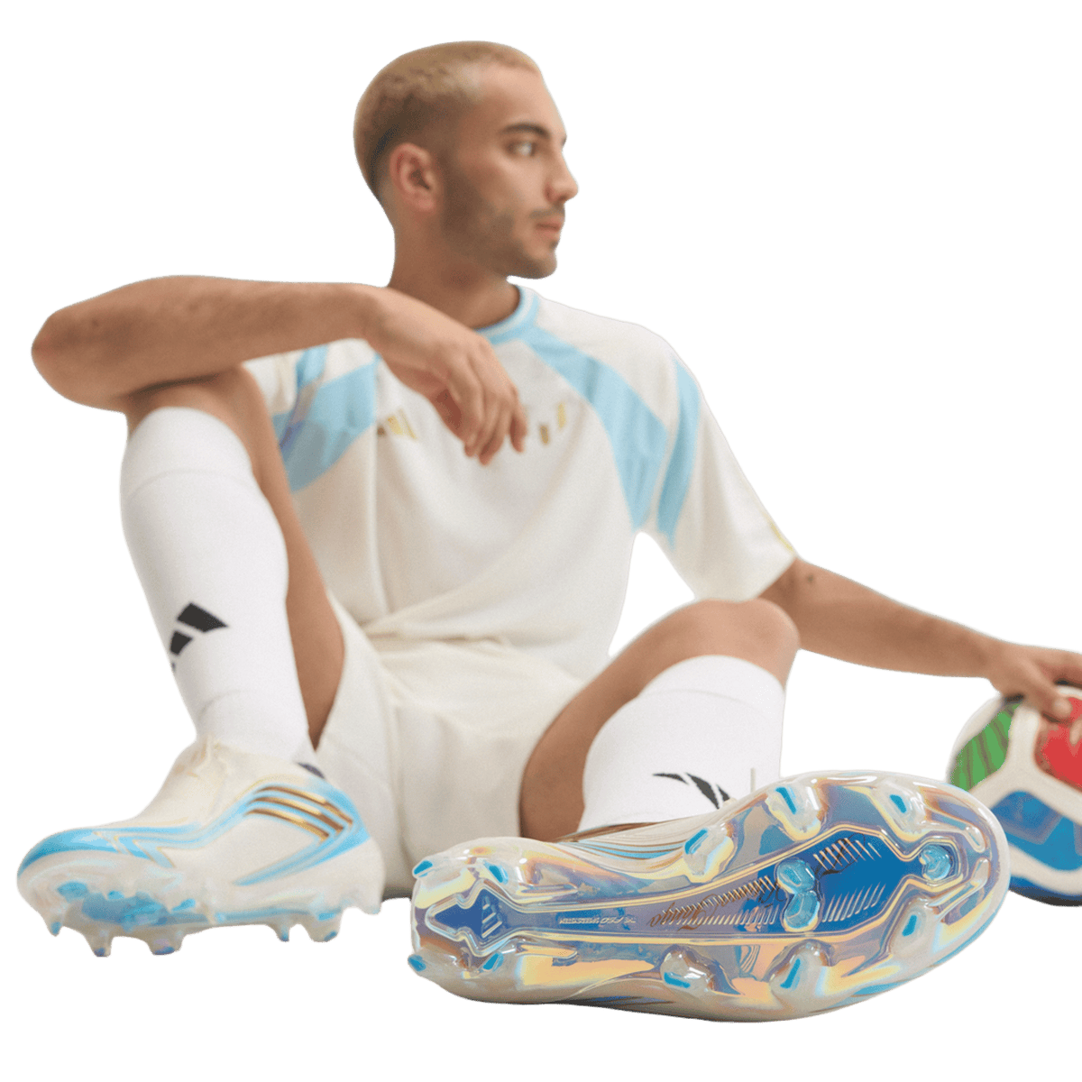 adidas F50 Elite Messi FG Ivory Blue Burst (El Ultimo Tango - Last Tango)