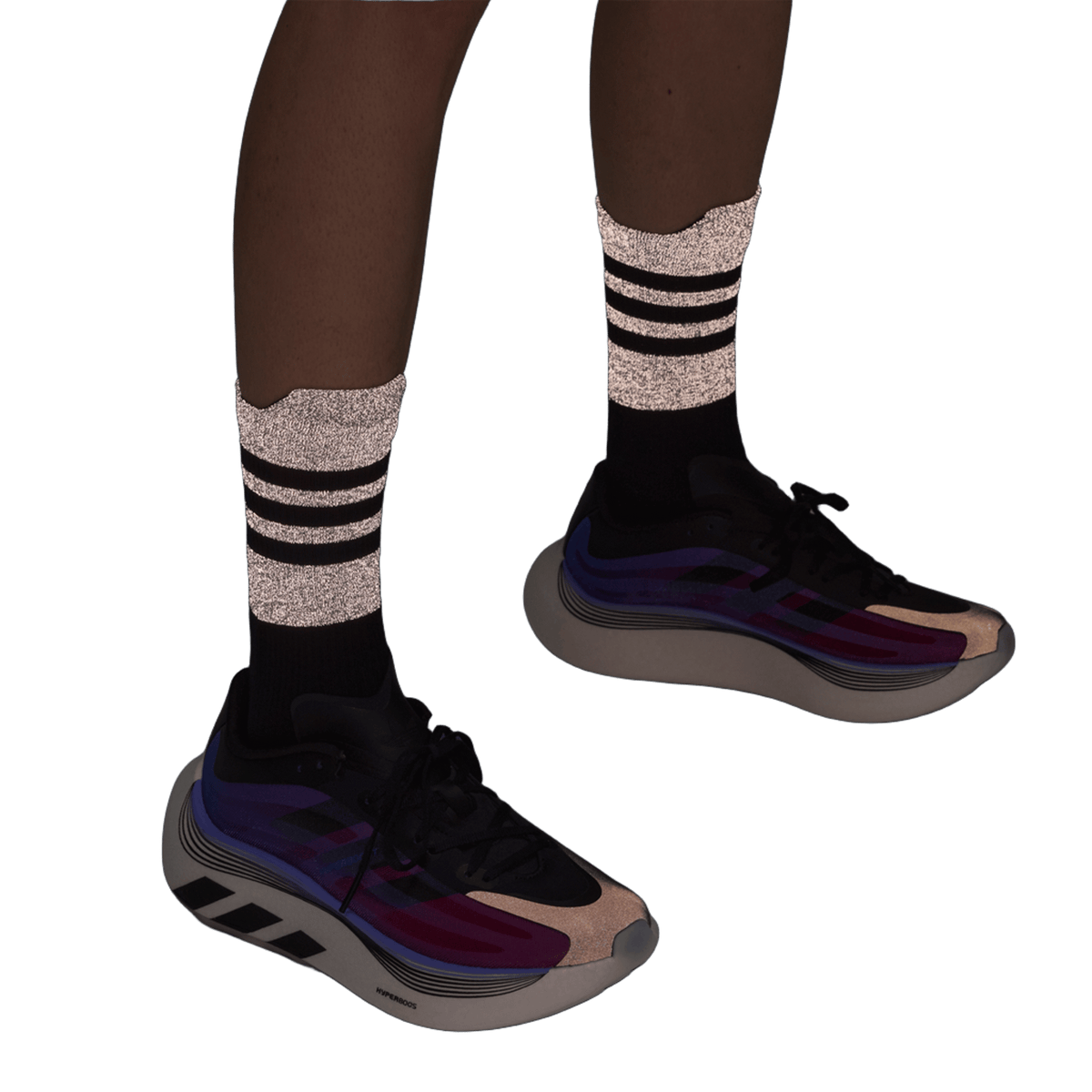adidas Hyper Boost Euphoria LT Black Lucid Blue Solar Red