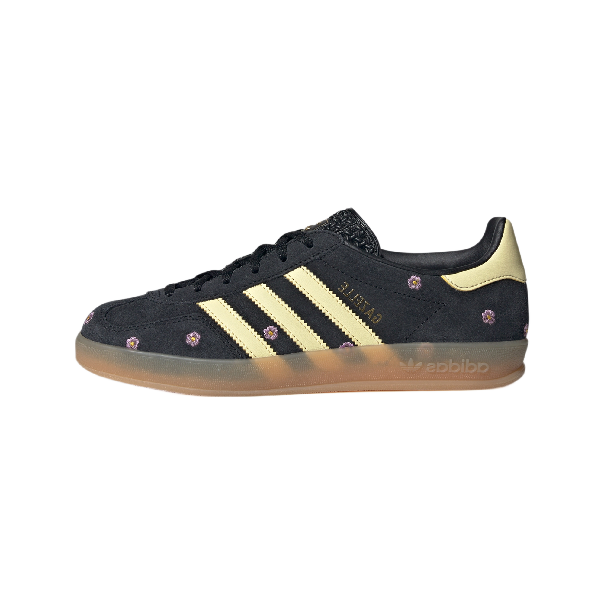 adidas Gazelle Indoor Core Black Almost Yellow Floral (Women's)