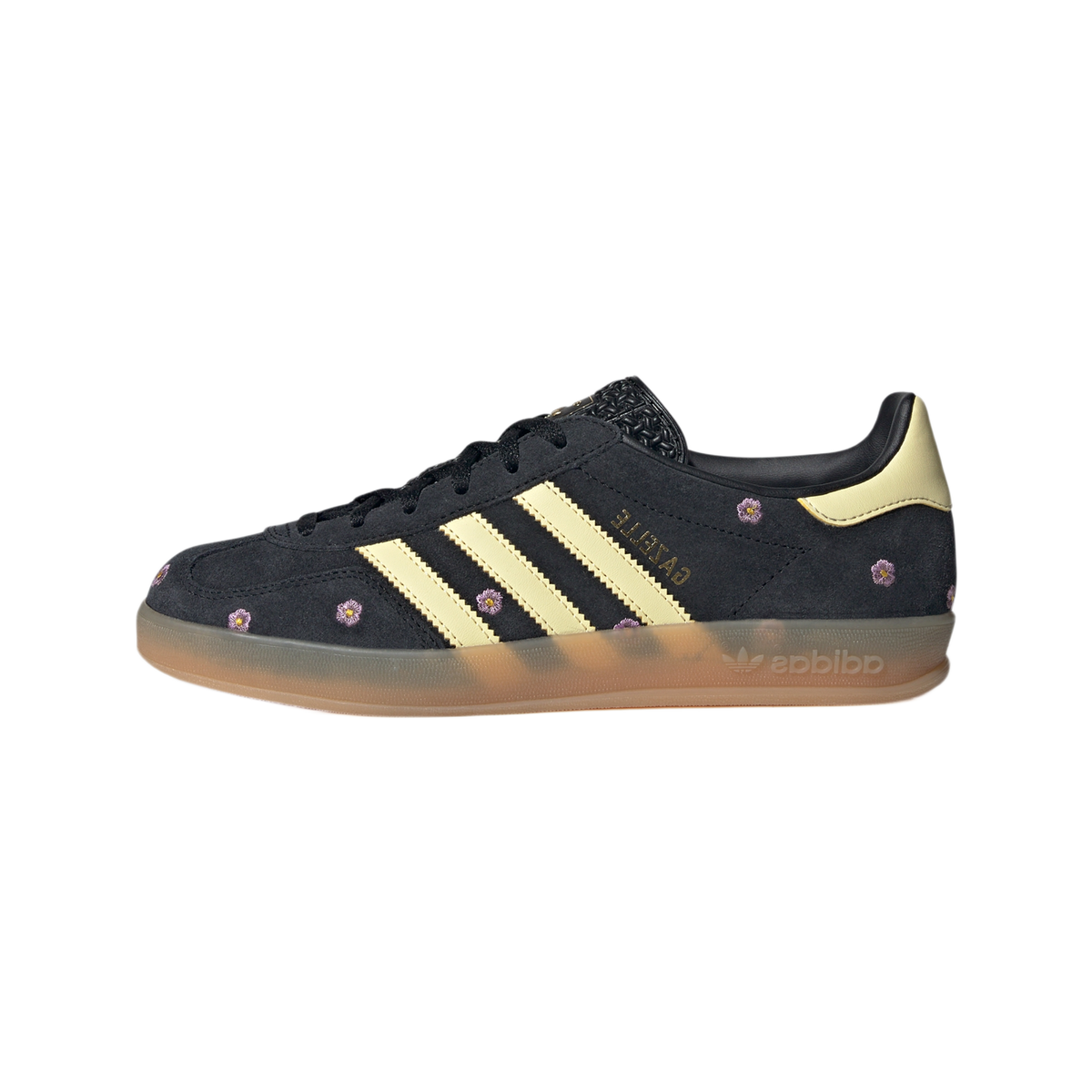 adidas Gazelle Indoor Core Black Almost Yellow Floral (Women's)