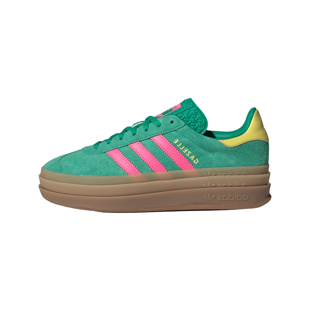 adidas Gazelle Bold Court Green Lucid Pink (Women's)