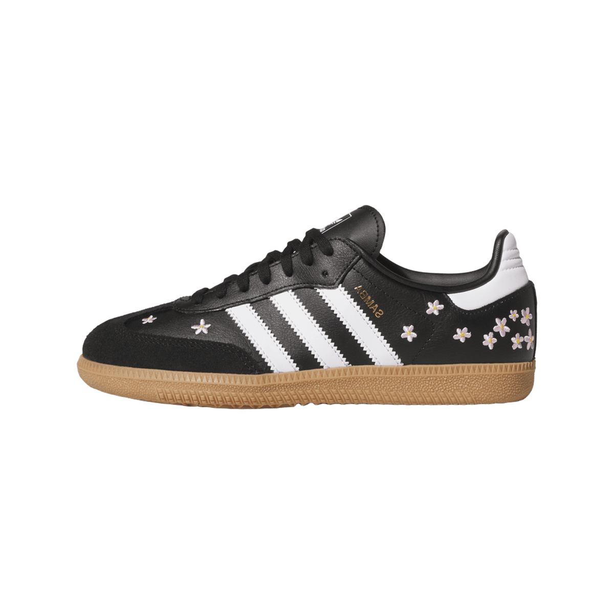 adidas Samba OG Black White Gum Floral Embroidery (GS)