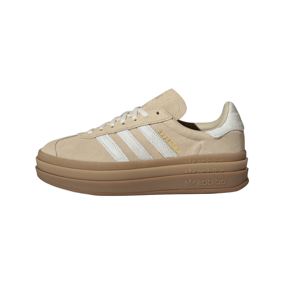 adidas Gazelle Bold Stone Khaki Cream White (Women's)