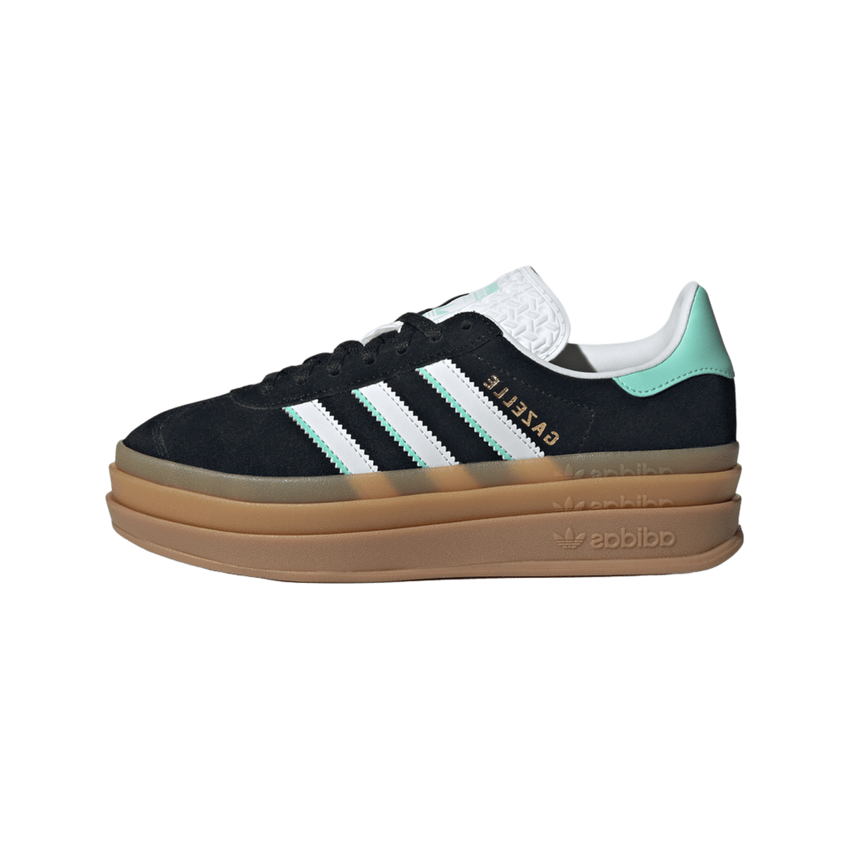 adidas Gazelle Bold Black White Mint Gum (GS)