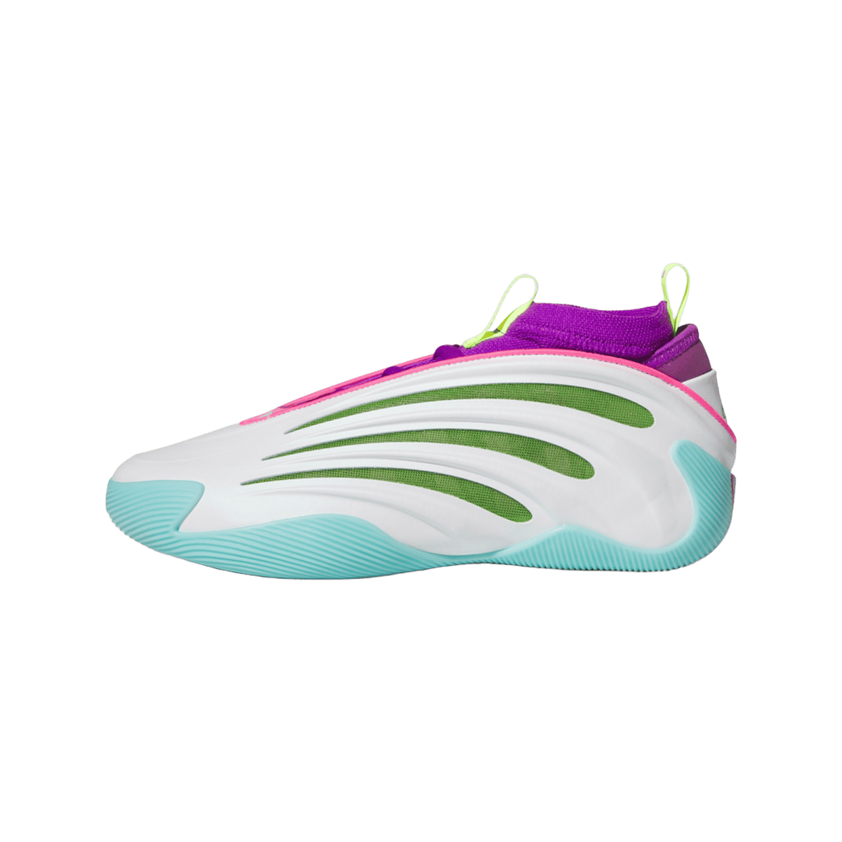 adidas Harden Vol. 9 Jalen Williams White Lucid Lime Pink