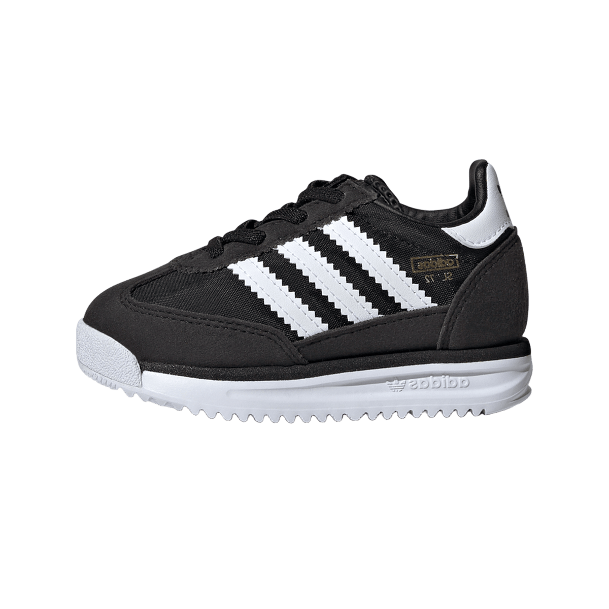 adidas SL 72 RS Elastic Laces Core Black Cloud White Blue (TD)