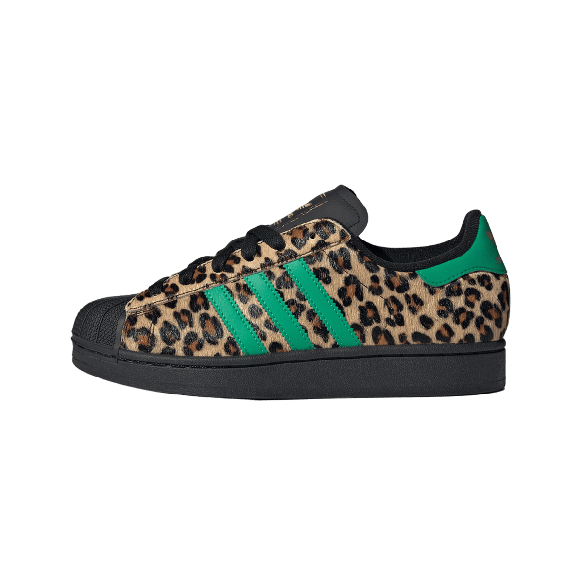 adidas Superstar Black Green Leopard (Women's)