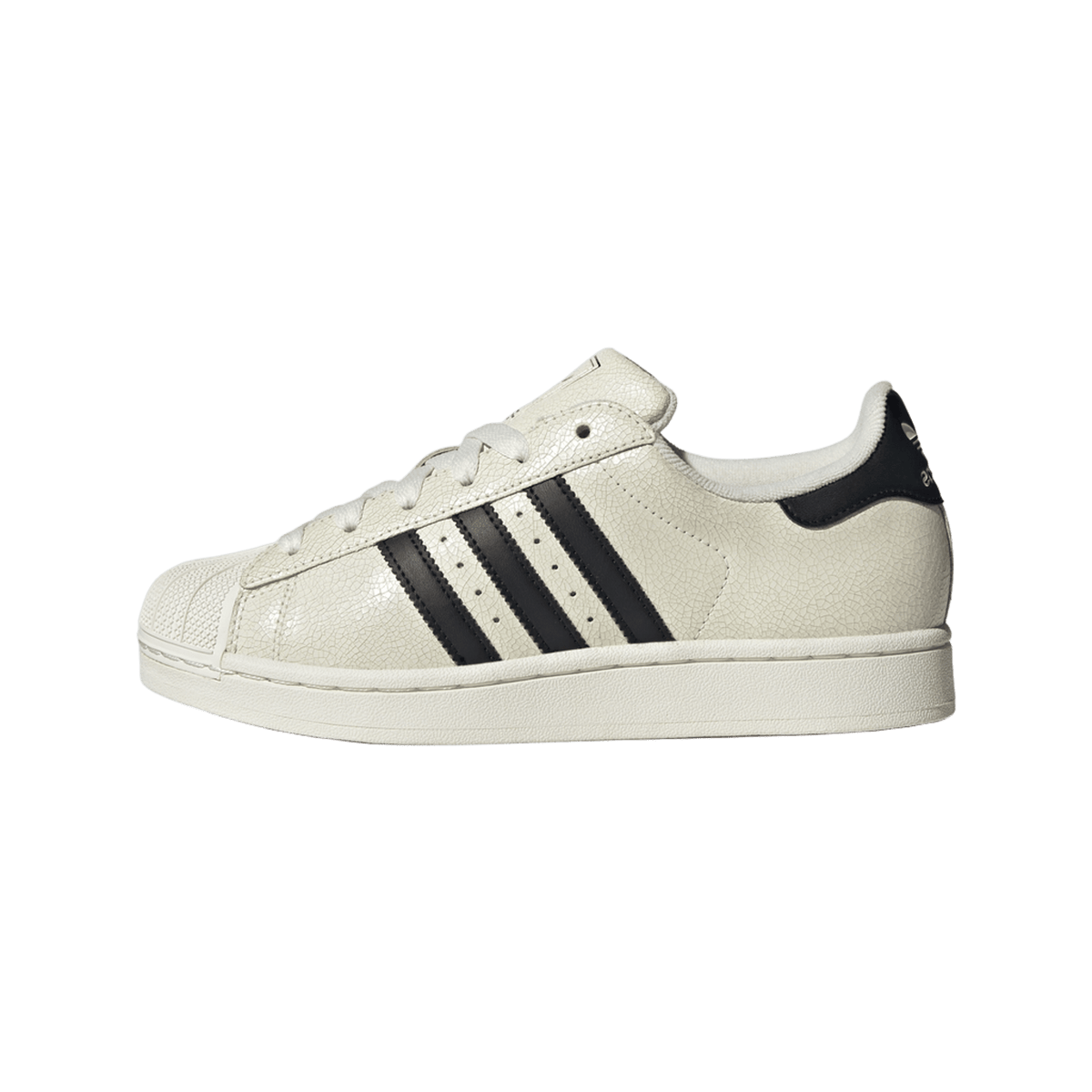 adidas Superstar II Off White Black Cracked Leather (Women's)