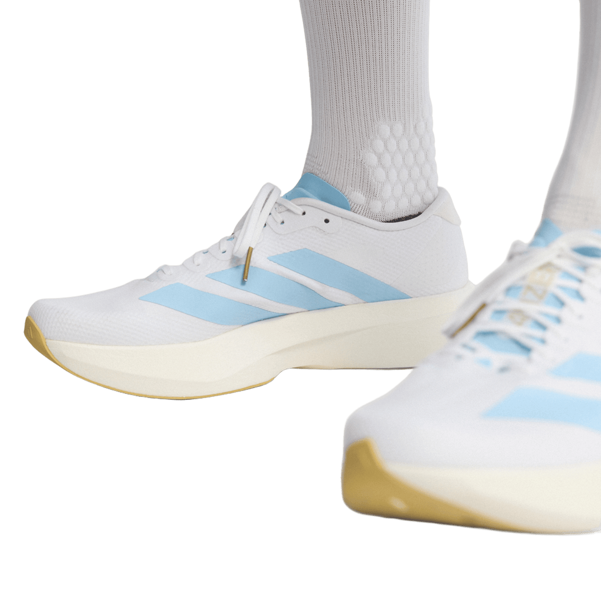 adidas Adizero Evo SL White Clear Blue